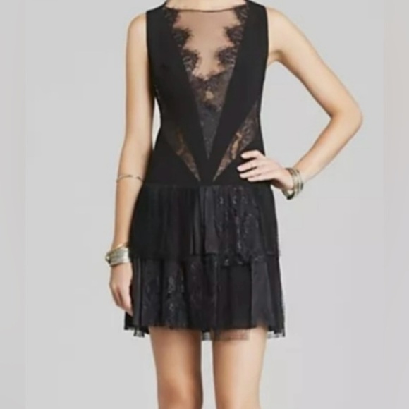 Free People Dresses & Skirts - $250 dress Free People Black Label Black ‘Dove’ Ruffle Dress, NWT